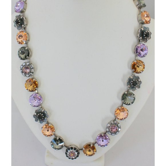 Mariana Discover Large Floral Crystal Necklace - Picture 6 of 6